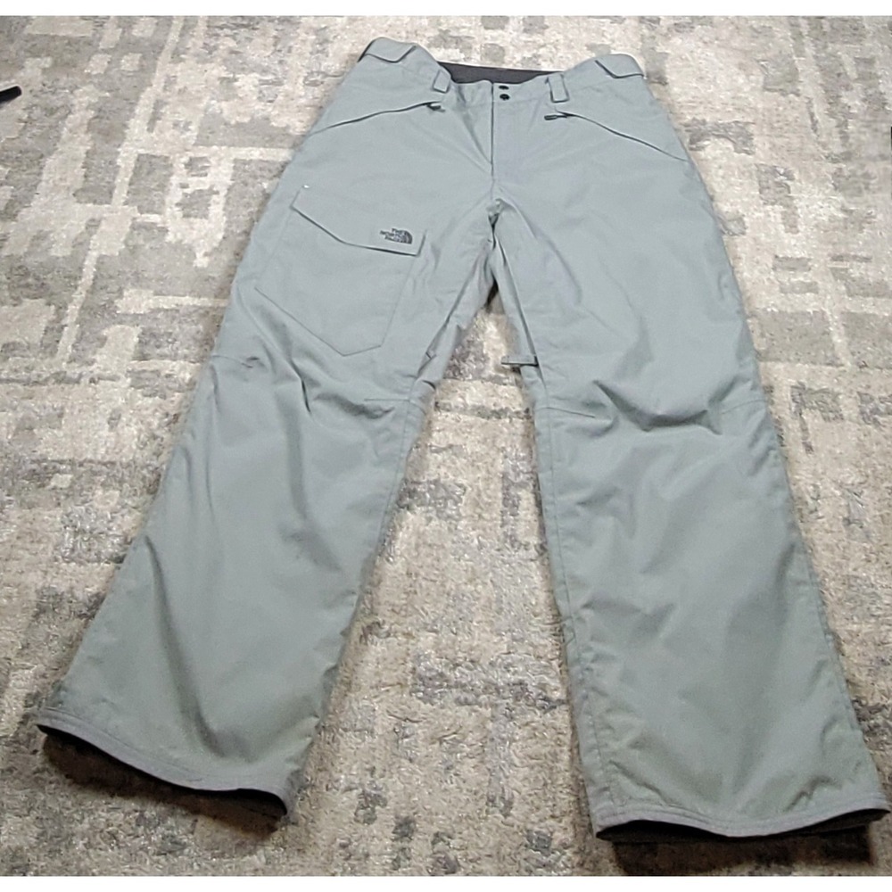 The North Face Men's Gray HyVent Ski Snowboard Pant Size Large Short 36x30